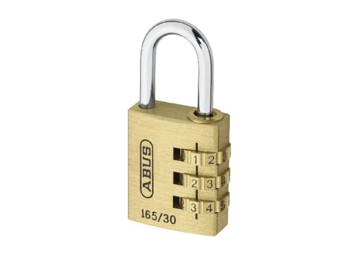 Abus cijferhangslot messing 165/30c 3 cijfer combinatie