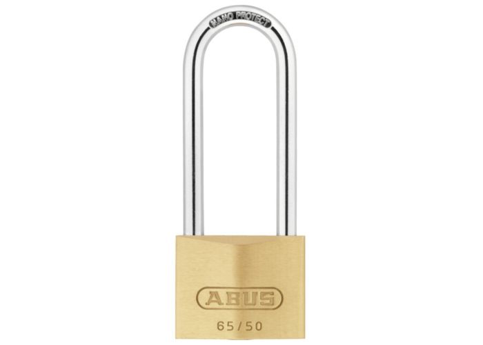 Abus hangslot messing hoge beugel 80mm 65/50 ka 6501