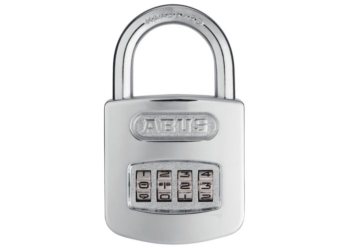 Abus cijferhangslot zilver 160/50c 4 cijfer combinatie