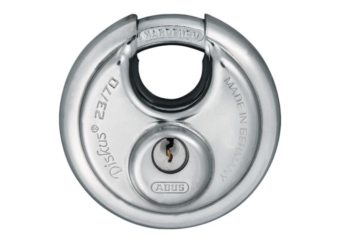 Abus discus hangslot rvs rond type 23  70mm blister