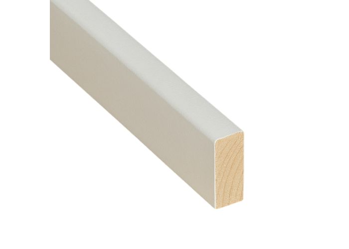 Vuren plint wit gegrond 12x55mm Vuren plint wit gegrond 12x55mm