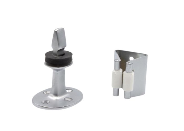 Deurvastzetter met rol 70mm compleet