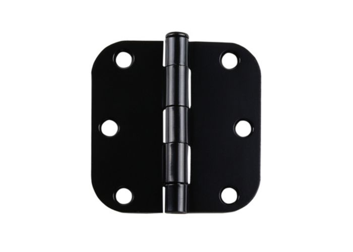 Scharnier staal zwart gelakt rond 76x76mm dx Scharnier staal zwart gelakt rond 76x76mm dx