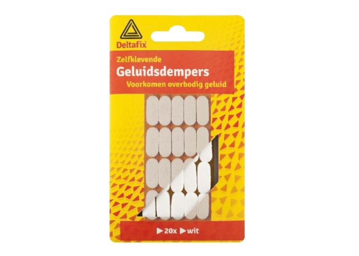 Deltafix geluiddemper zelfklevend wit/20 st Deltafix geluiddemper zelfklevend wit/20 st