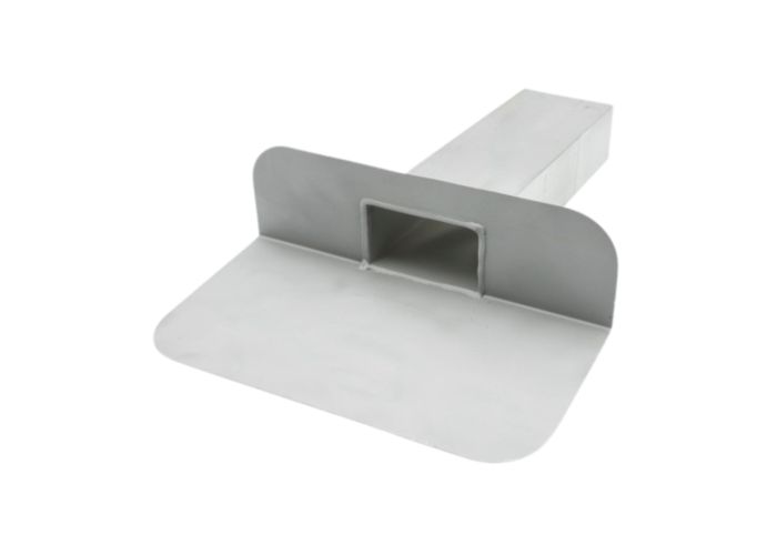 Hwa plakplaat aluminium 90 graden gu 200x80x60mm