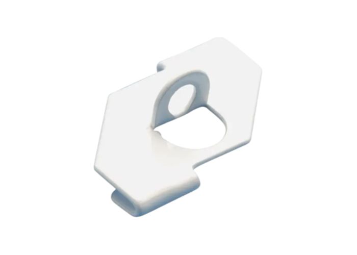 Caddy draaiklem met oog wit tbv. 24mm systeem