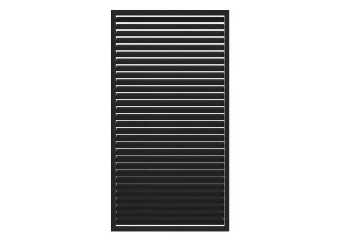 Shutter scherm zwart 220x86.5cm