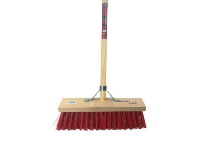 Sneeuwbezem nylon met staaldraad met steel