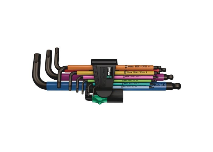 Wera inbussleutelset 9dlg rainbow 73593