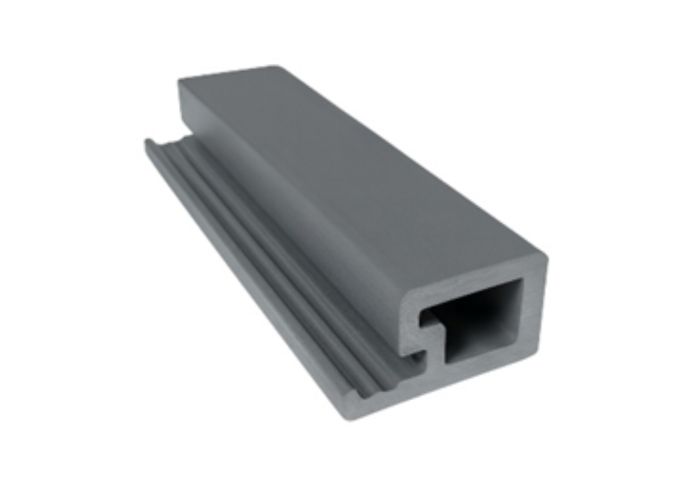 Composiet start profiel grijs, 50x50mm