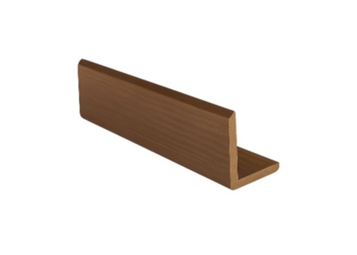 Composiet L-profiel bruin, 50x50mm