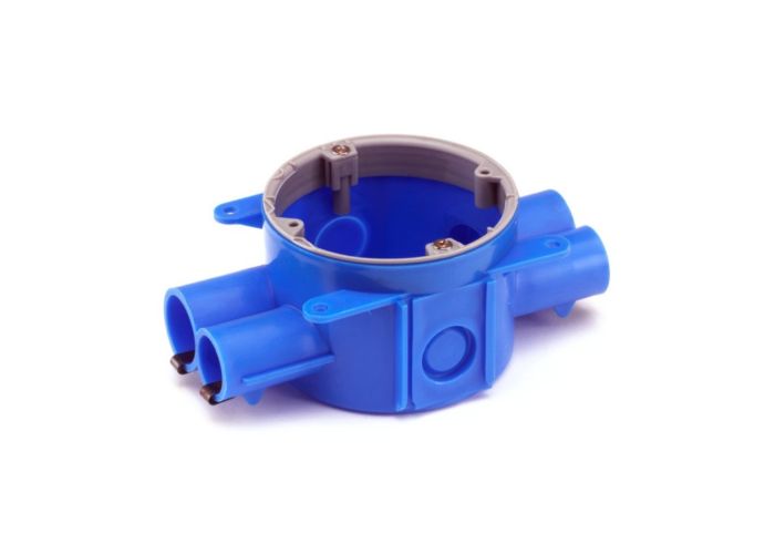 Hollewanddoos hw50 blauw 50mm