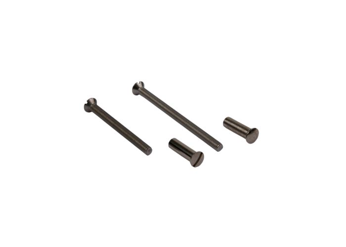 Ami patentbout+huls nikkel m4x45mm 10 stuks