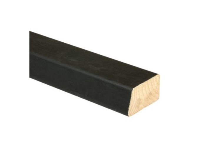 Achterhout schuin ne zwart behandeld 28x45mm