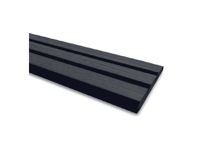 Rabat douglas Zweeds gespoten zwart 12-25x180mm
