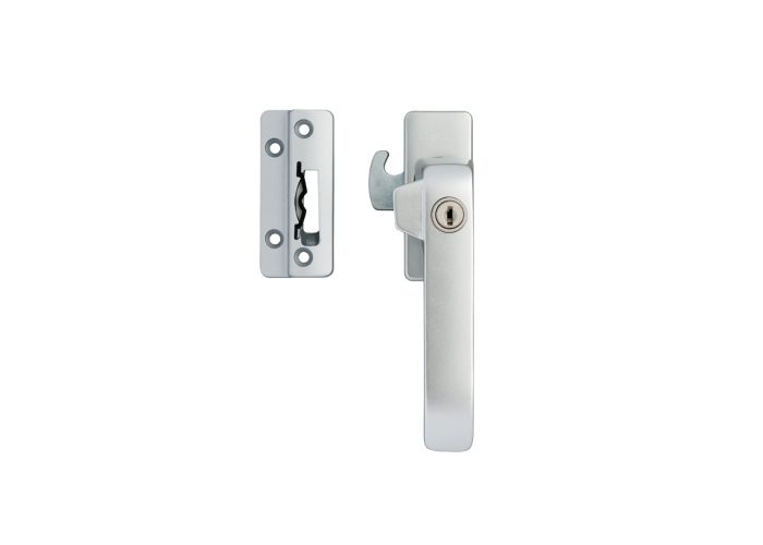 Axa raamboom aluminium f1+nok+sleutel met haak rechts