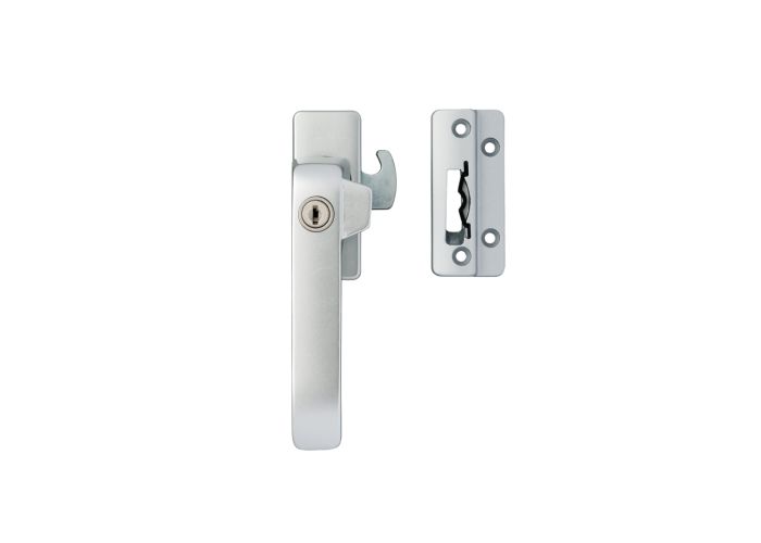 Axa raamboom aluminium f1+nok+sleutel met haak links
