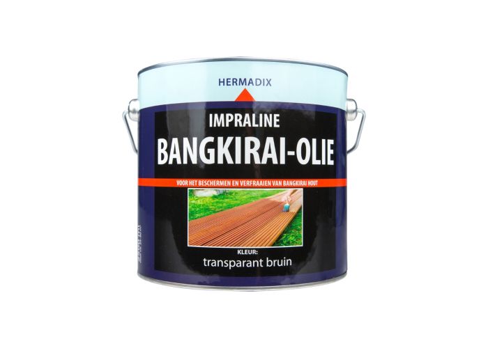 Hermadix bangkirai-olie 2,5 ltr (blauw blik)
