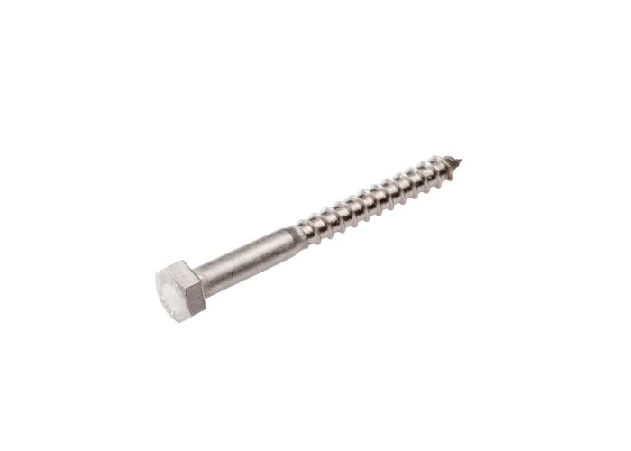 Houtdraadbout rvs a2 din 571   10 x 50 mm