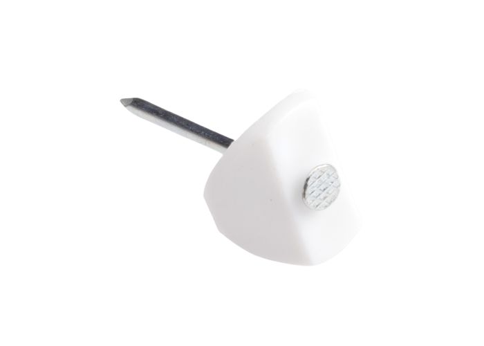 Golfplaatnagel met kap wit 1.8 x 30 mm  / 100 stuks