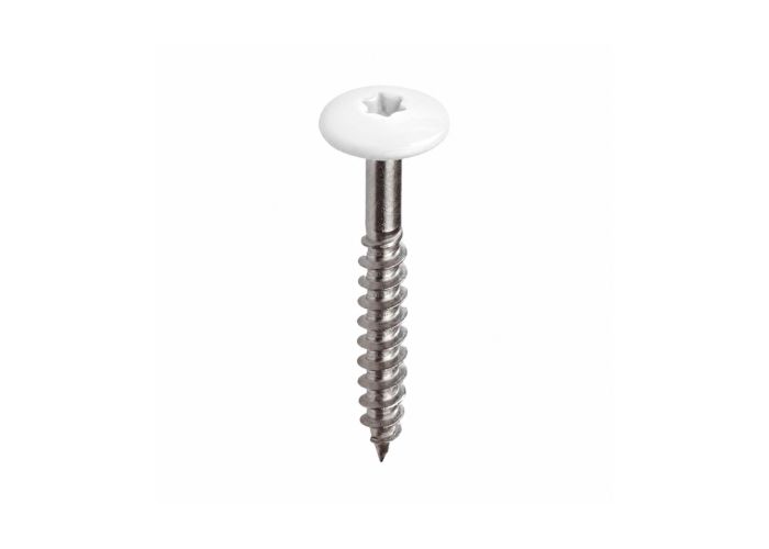 Kleurkop schroef ral 9016 4,8x38mm