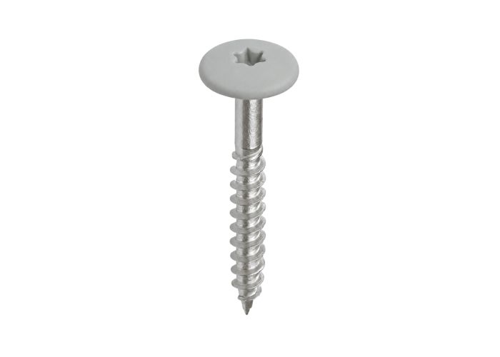 Kleurkop schroef ral 7035 licht grijs 4,8x38mm