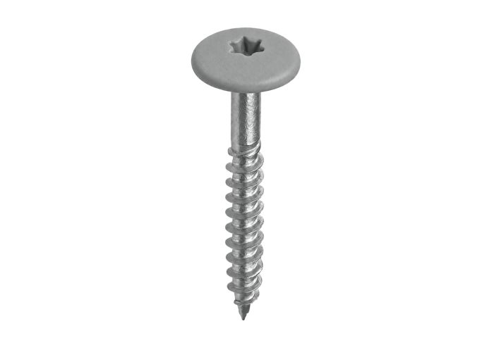 Kleurkop schroef ral 7037 muisgrijs 4,8x38mm