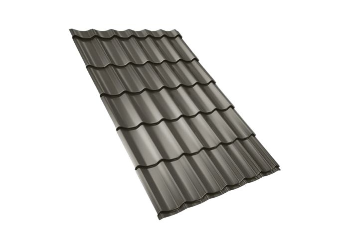 Dakpanplaat grandem 40mu RAL7024 grafietgrijs 3000x1100mm