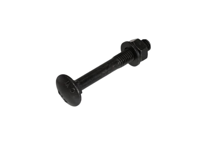 Slotbout + moer + sluitring zwart m 8 x 40 kuipje