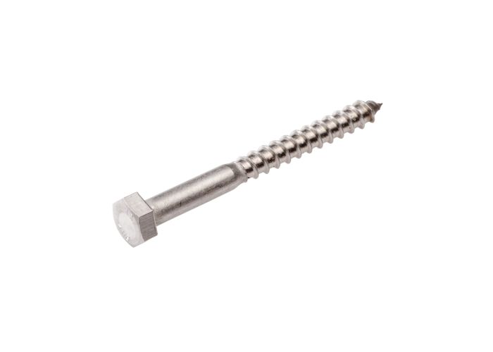Houtdraadbout rvs a2 din 571   10 x 60 mm