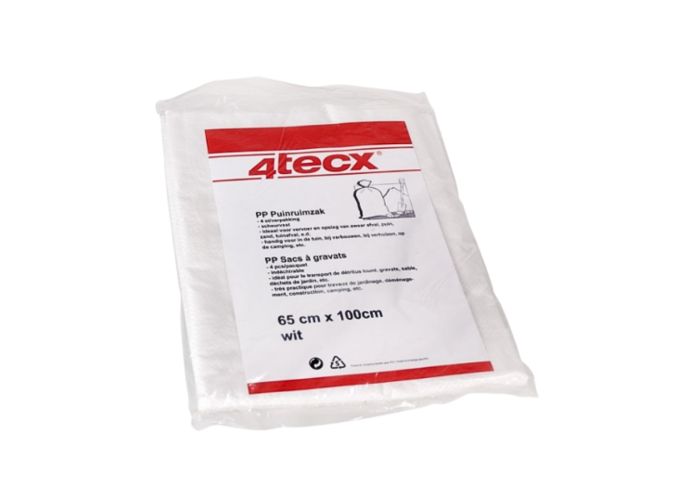 4tecx puinrzakken pp geweven 65 x 100 4 stuks