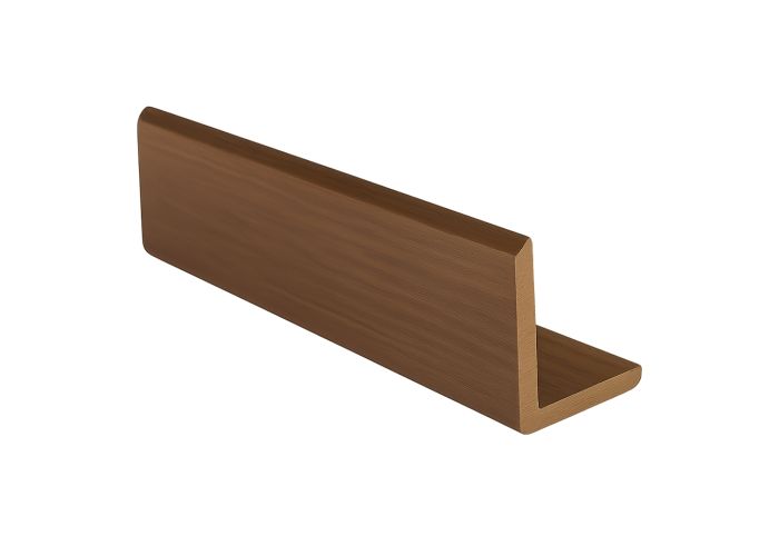 WPC L-profiel dark teak 5,0x 5,0x390cm WPC L-profiel dark teak 5,0x 5,0x390cm
