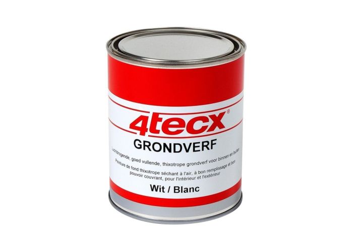 4tecx grondverf mdf wit 0,75ltr waterbasis