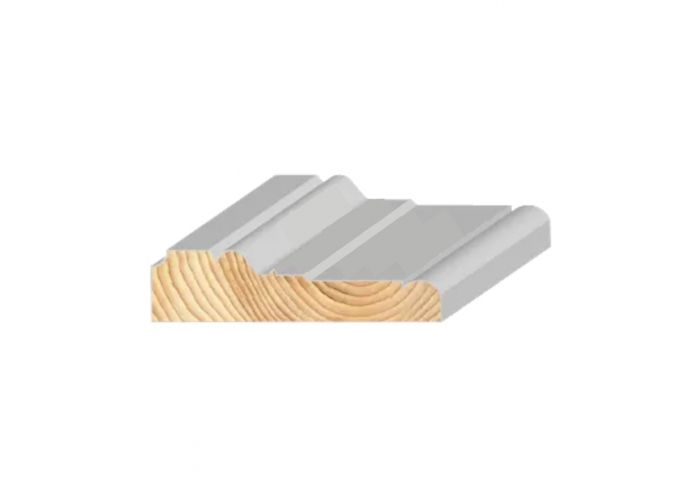 Grenen benlinglijst gegrond 26x105mm Grenen benlinglijst gegrond 26x105mm
