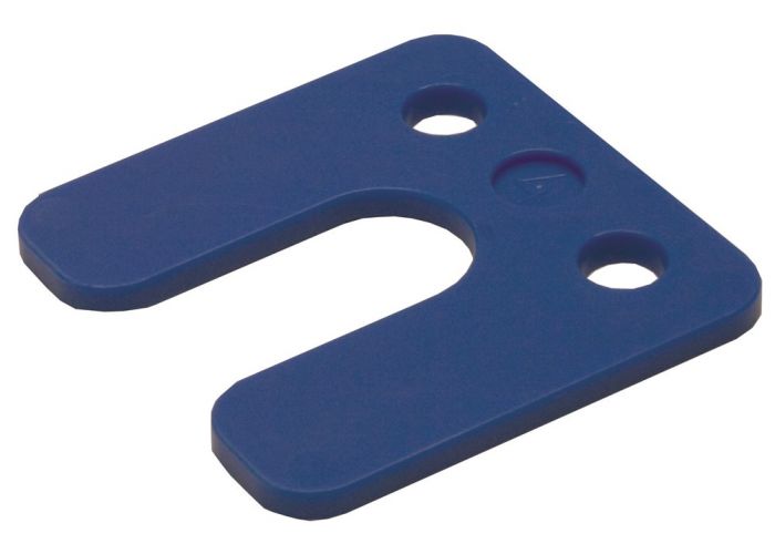GB drukplaat met sleuf 4.0x70x70mm blauw 34744 48 stuks
