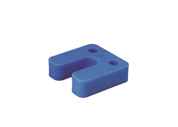 GB drukplaat met sleuf 20.0x70x70mm blauw 34761