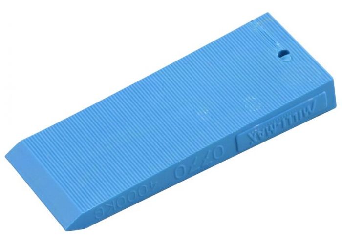 Wig kunststof blauw 75x30x10mm 68 stuks