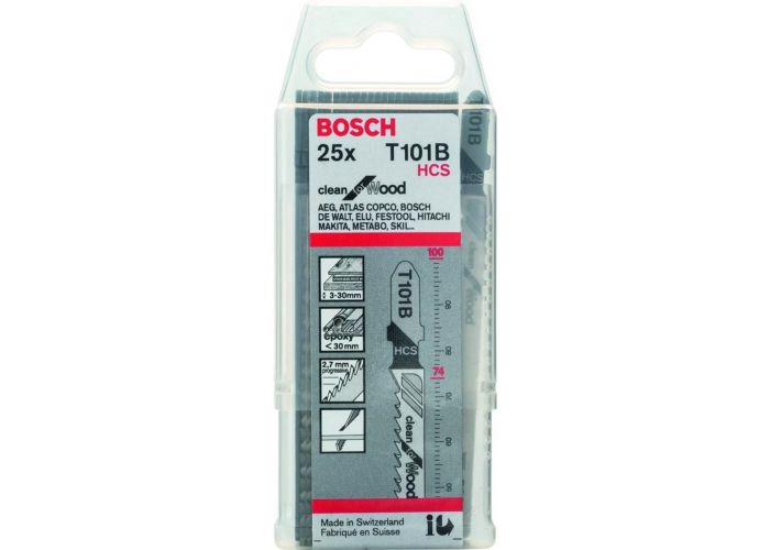 Bosch decoupeerzaagblad 100mm t101b dispenser  25 stuks