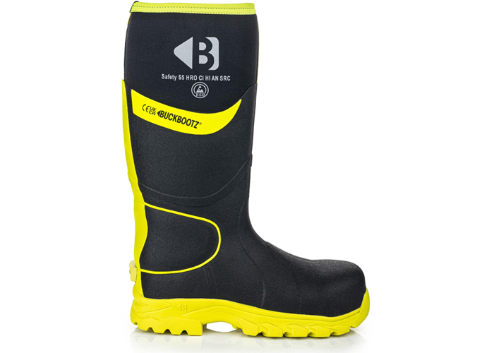 Buckler veiligheidslaars s5 neopreen zwart geel