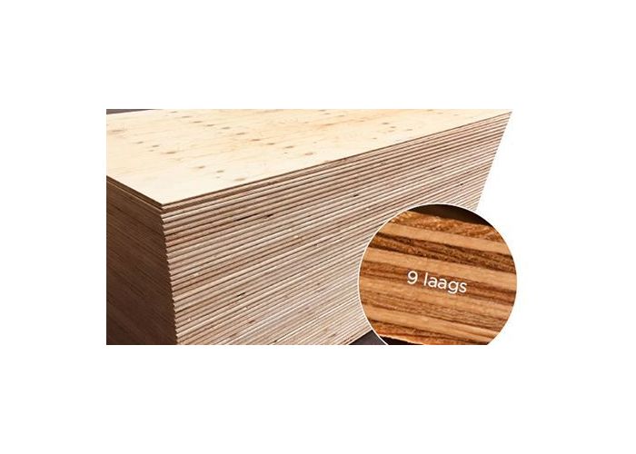 Underlayment combi-floor vuren tong en groef 2 lange zijden 2440x1220x18mm