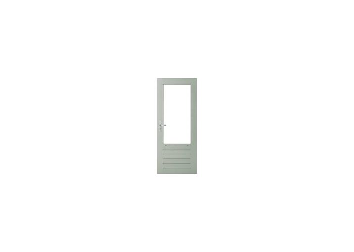 Wk046 stapeldorpeldeur  borstweringhoogte 660mm grijs gegrond 780x2115x38mm
