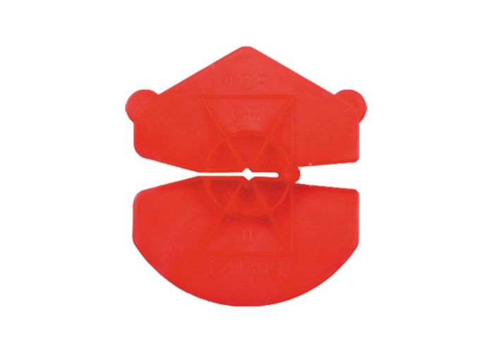 Uniclip rood vijfkant 3.0x60x65mm 341300 1000 stuks