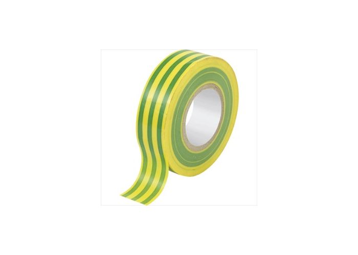 Technotape isolatietape at-t geel/groen 15mm x 10meter