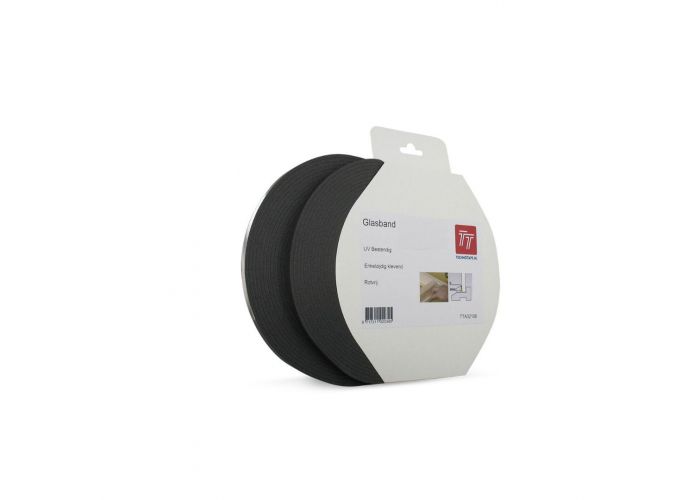 Technotape glasband pe met folie grijs 9mm x 20meter x 3mm