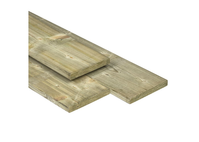 Grenen plank geschaafd geïmpregneerd 15x140mm