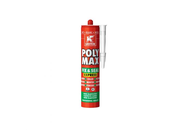 Griffon poly max express lijmkit wit 310ml