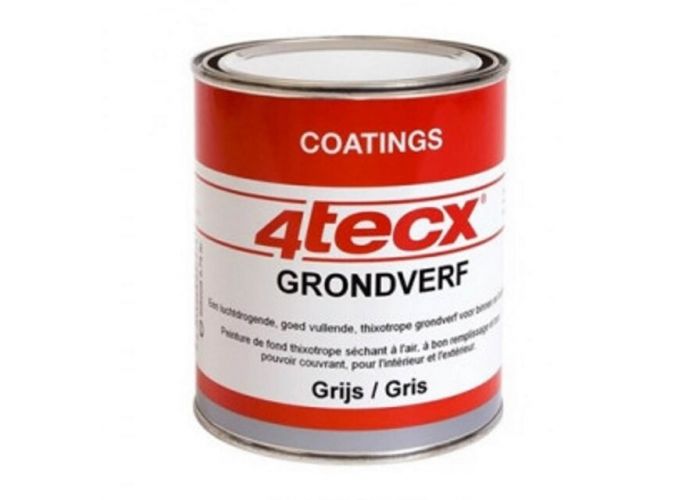 4tecx grondverf grijs 0.75ltr oplosmiddelbasis
