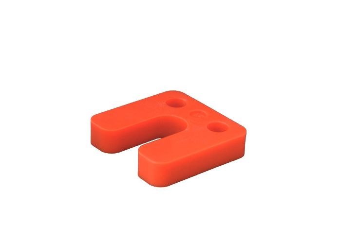 GB drukplaat met sleuf 15.0x70x70mm oranje 34755