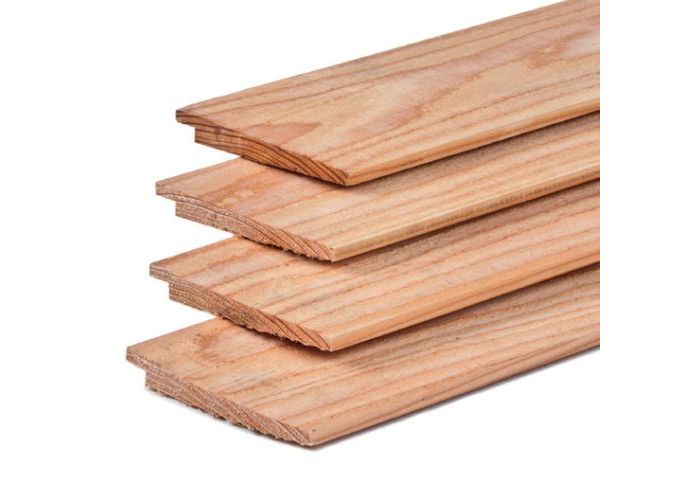 Zijwand kapschuur douglas Zweeds