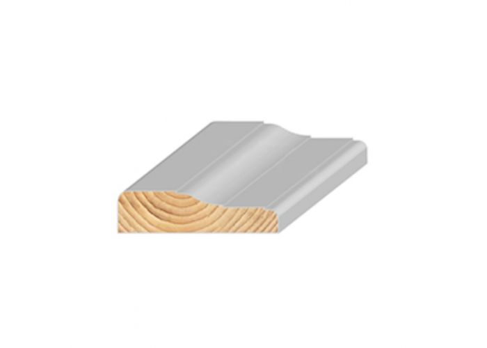 Grenen mantellijst gegrond 18x65mm